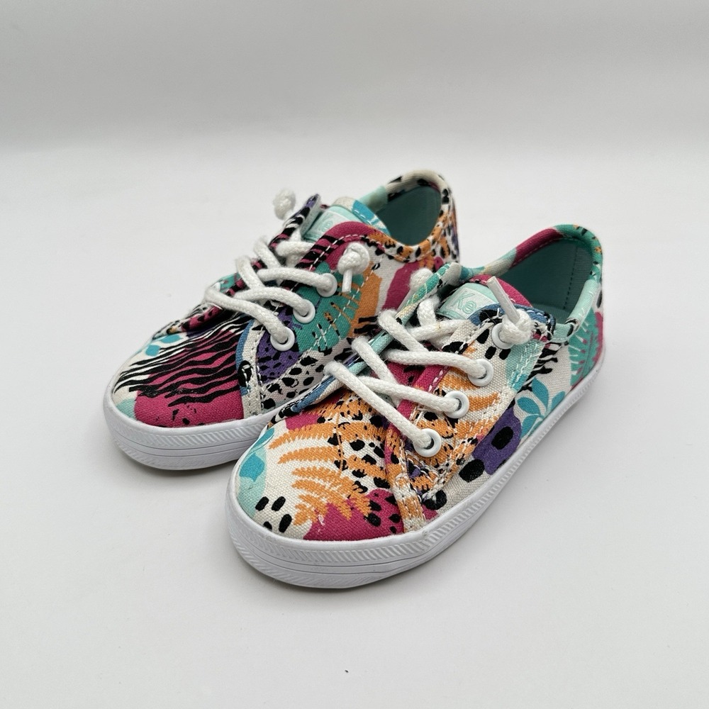 Keds Kickstart Seasonal Sneakers Girls 6M Tropical Floral Summer Avant Garde